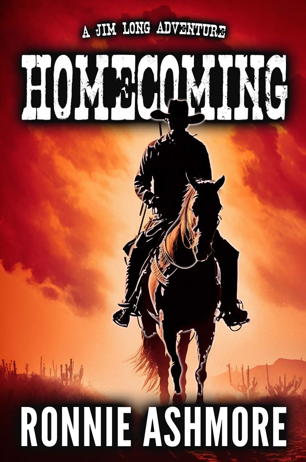 Western Fiction Jim Long Homecoming Cover by Ronnie Ashmore Good Books