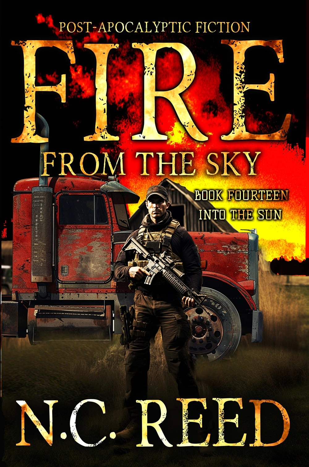 N.C. Reed Fire From the Sky book 14 Cover Into the Sun